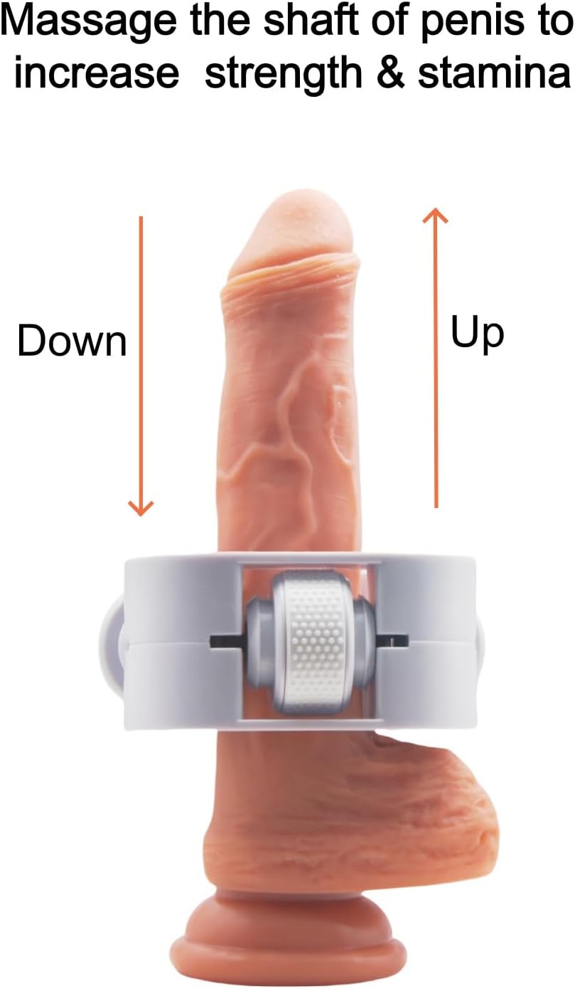 Penis Stretcher Extrusion Method Penile Traction Device with 4 Soft Elastic Rollers, Physical Exercise for Male Enhancement Penis Extender Adult Sex Toy for Men