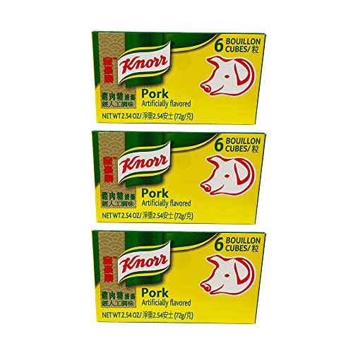 Knorr Pork Bouillon Cubes 2.2 Oz. - 3 Pack