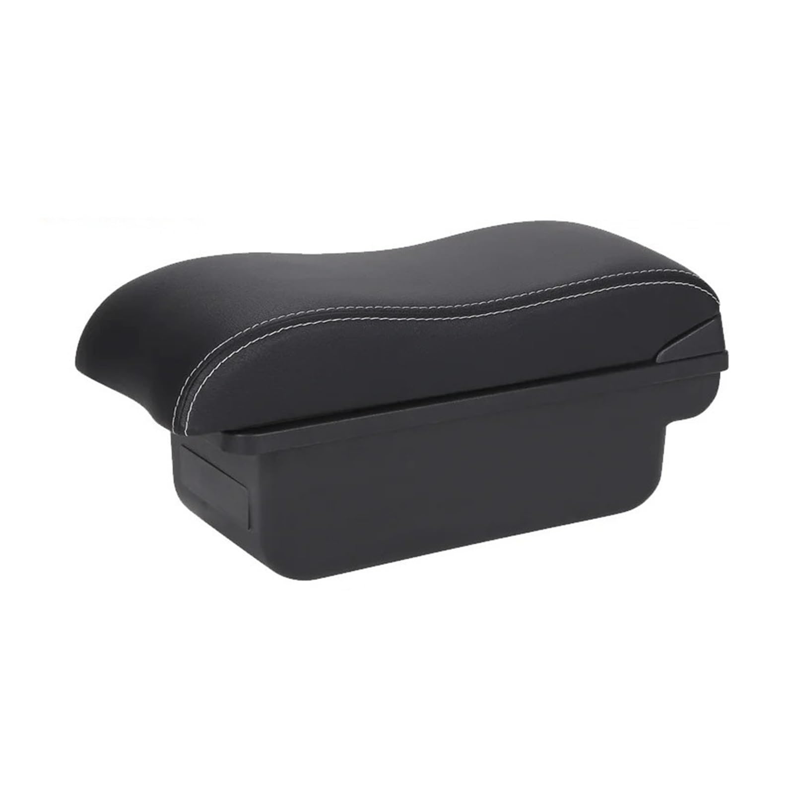 Umdjju C3 Black White Nousb For Chevrolet For Sonic For Aveo 2010-2020 Car Armrest Retrofit Parts Interior Storage Box Auto Car Centre Console Armrest Box(C3 Black White Nousb)