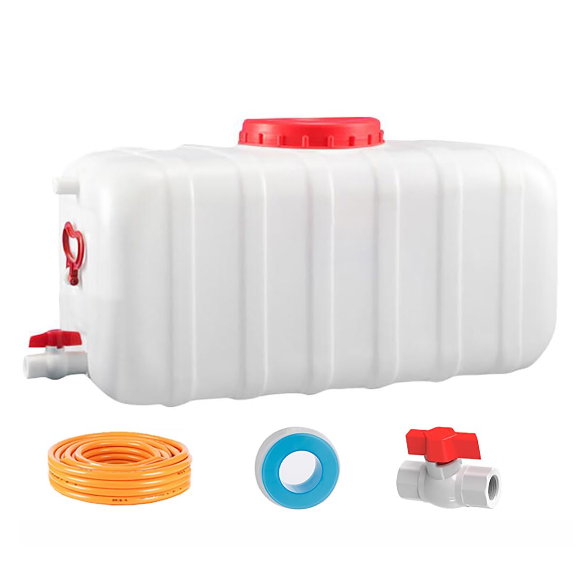 Serbatoi per L'Acqua Sanitaria 25L/35L/50L/80L/110L/200L Serbatoio dell'Acqua，Torre dell'Acqua Addensata Rettangolare per Alimenti con Rubinetto per Lo Stoccaggio Dell'a(Size:80L)