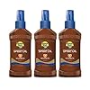 Banana Boat Deep Tanning Oil Sunscreen, Pump Sun Screen Spray with Coconut Oil, SPF 8, 8oz. – Pack of 3