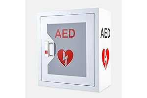 AED Defibrillator Wall Mount Storage Cabinet with Snap Lock