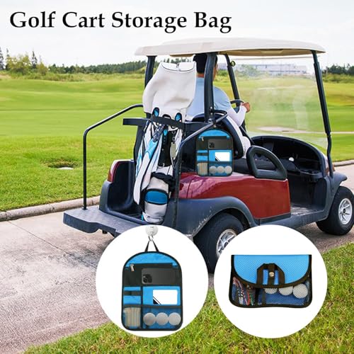 Organizador para carro de golf con soporte de almacenamiento exterior para bolas de práctica 3