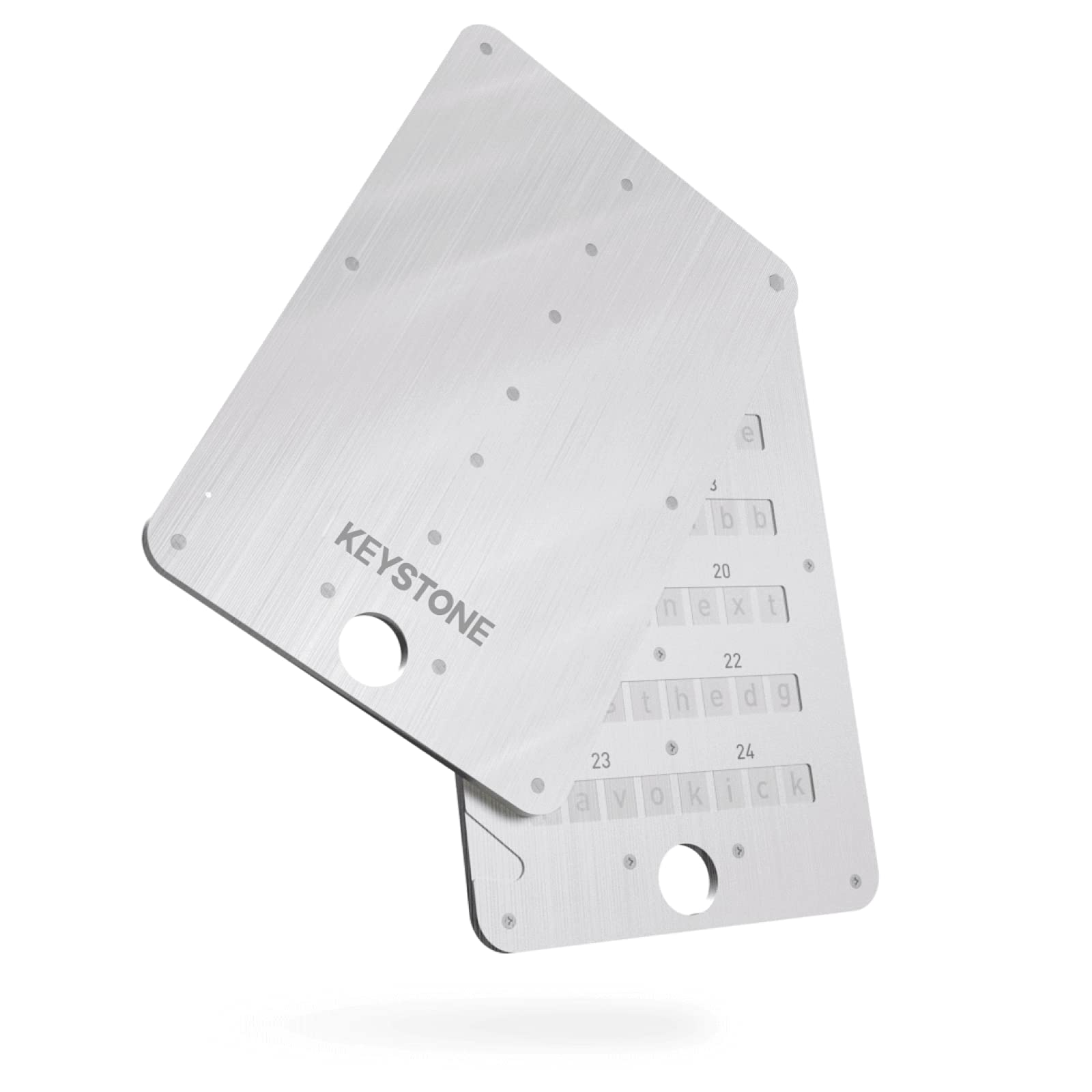 Titanium Backup Card Titanium Cryptocurrency Seed Backup Plates - Cold  Storage Hardware For BIP39 Wallets (Card Sized) BIP39 Cold Storage