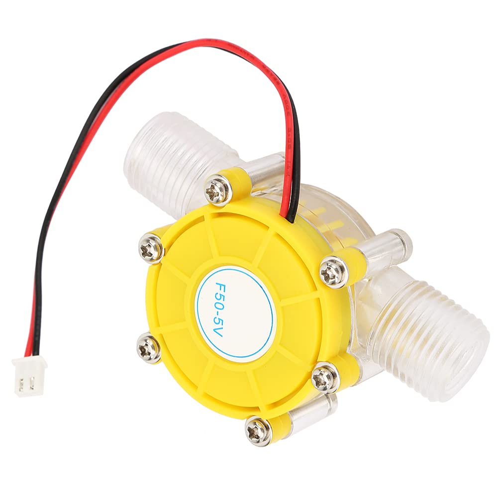 F50 Micro Hydro DC Turbina Wodna Generator Przepływająca Pompa Turbina Energia Wodna Generator Energii Zmiana Narzędzia(F50 12V przezroczysty żółty)