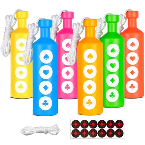 Highwild 6 Pack Plastic Bottle Shooting Targets with Hanging Ropes