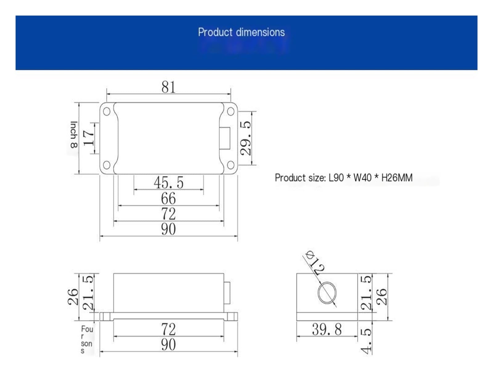 SVT626T Zweiachsiger digitaler Neigungssensor, 1,5 m Kabel, Versorgungsspannung: DC 9–36 V(Profibus,45)