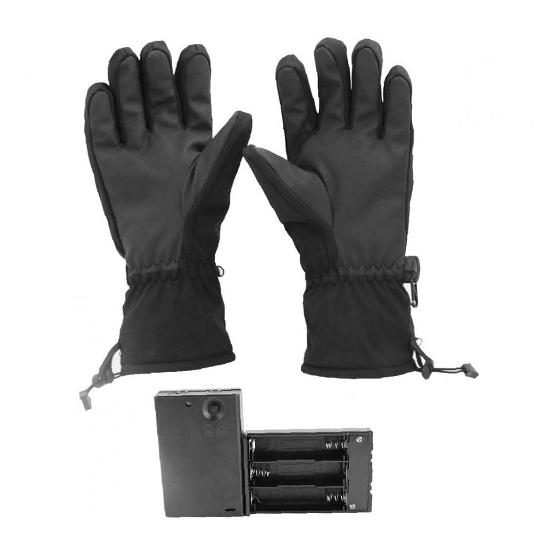 CHEWYNP Guanti riscaldati Touchscreen Guanti Termici elettrici Scaldamani riscaldanti per Escursioni a Cavallo (Senza Batteria) 1 Paio L