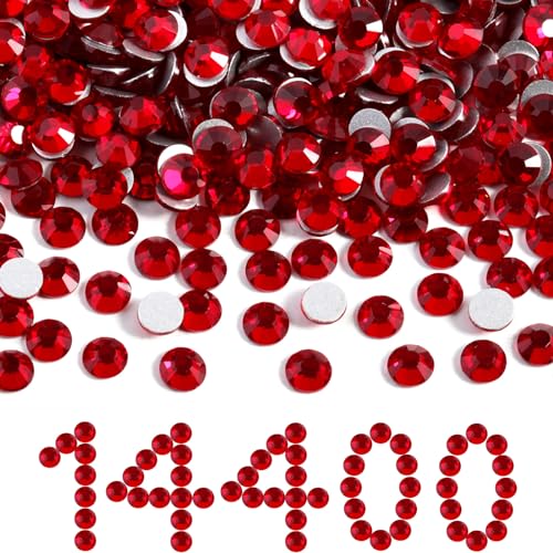 Image of Beadsland Flat Back Crystal Rhinestones Bulk, Siam, SS20, 14400pcs