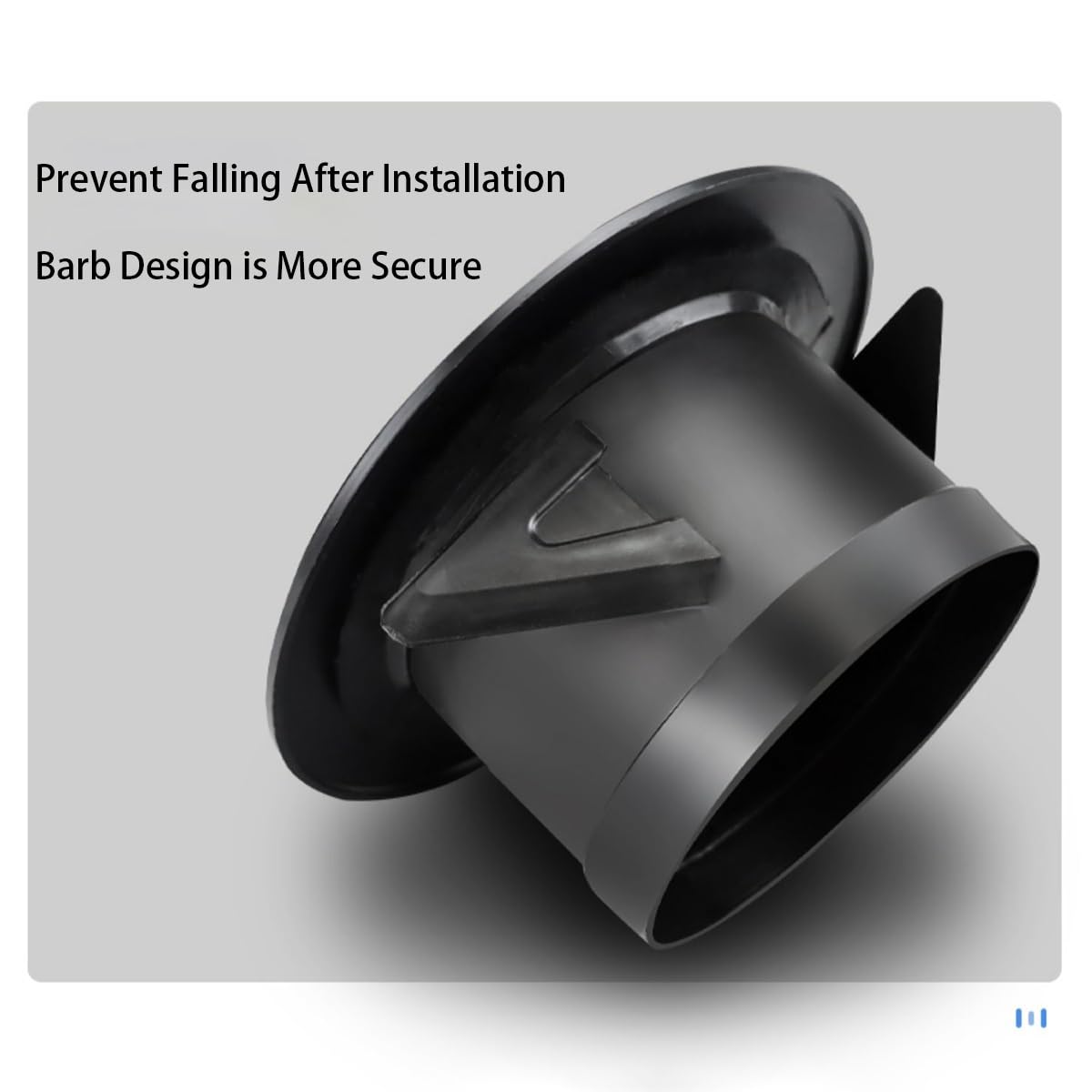 Griglia di ventilazione a parete regolabile rotonda in plastica ABS | ABS regolabile rotondo nero da 75-200 mm: ventilazione con canalizzazione a parete for bagno, cucina, ufficio(150mm)