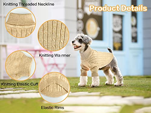 Vehomy Dog Turtleneck Sweater Dog Pullover Sweater For Small Medium Dogs Pet Knitwear Clothes Dog Knitted Sweater Outfit Puppy Dog Cat Warm Shirt Clothes Xxl #TOP2