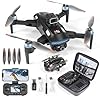 Mini-Drone-With-4K-Dual-CamerasOne-Key-Take-OffLandingBrushless-MotorAltitude-Hold-Waypoint-Fly-Headless-Mode-360Flip-2-Batteries-3-Speeds-ModesFoldable-RC-Quadcopter-Beginners