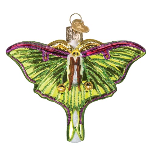 Old World Christmas Luna Moth Glass Blown Ornament for Christmas Tree