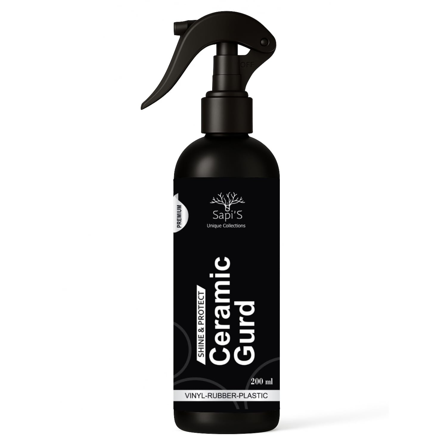 Sapi'S Ceramic Gurd 200ml Long Lasting Ceramic Coating Spray for Cars & Bikes, Vinyl-Rubber-Plastic Surface Protection-picture-10