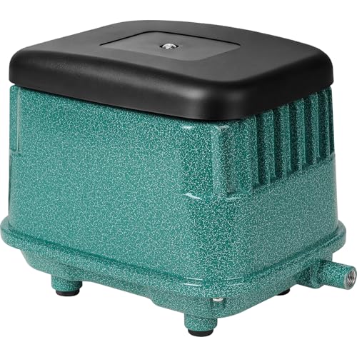 Pumpoasis PA-80 Quiet Septic Aerator Pump/Pond Aerator 5-Year Warrnaty Heavy-Duty & Durable Linear Air Pump for Ponds Up to 1/2 Acre & 10 Deep With 2 OEM Diaphragms For 500 GPD Systems