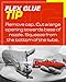 Flex Glue, Super Strong, Transparent, Rubberized Waterproof Adhesive, Works Underwater, Use on Pools, Showers, Outdoors, Concrete, Brick, Pavers, UV Resistant, 4 oz Squeeze Tube, Clear, 1-Pack