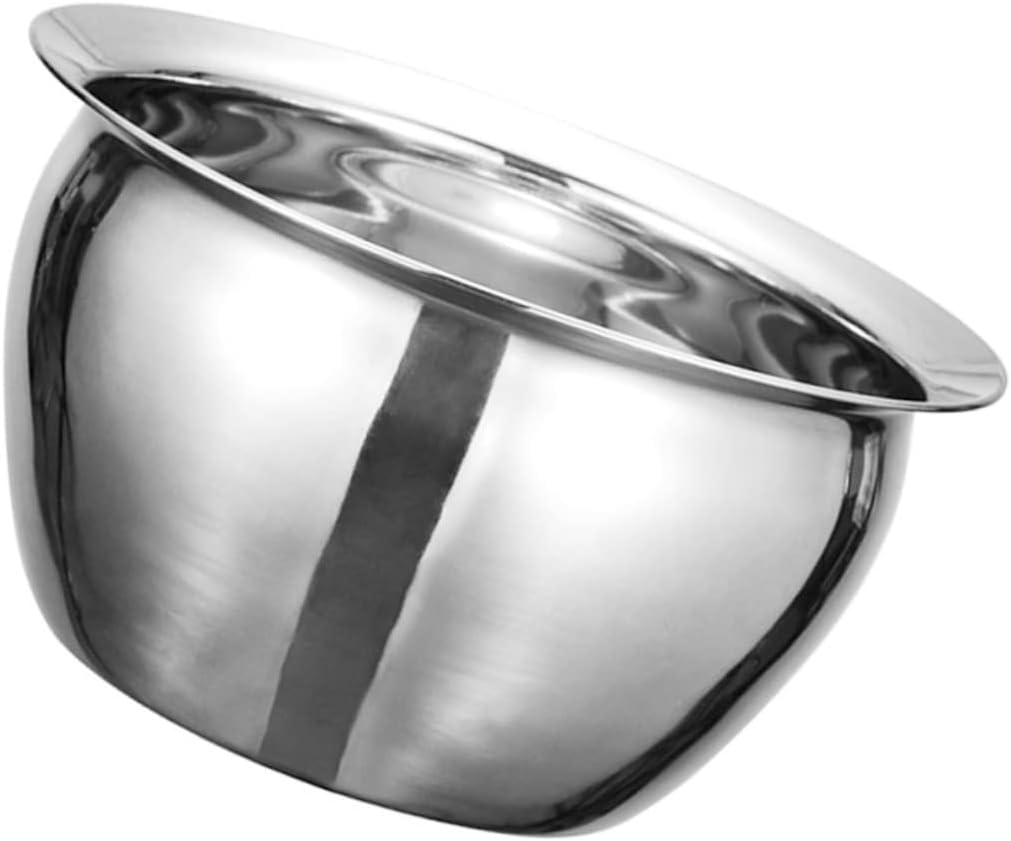 HEALLILY Stainless Steel Mixing Bowl with Scale Design Multifunctional Seasoning and Serving Basin for Kitchen Suitable for Salads Rice Soup Snacks and Convenient for Home and Restaurant