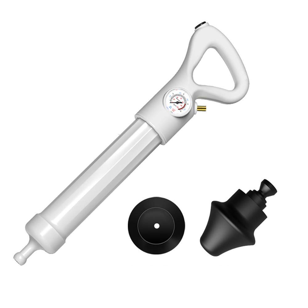 Desatascador de inodoro de alta presión, desagüe, bomba abridor de pistón de alta presión multifunción para inodoros, baño, ducha, fregadero, desagüe de piso, bañera, cocina