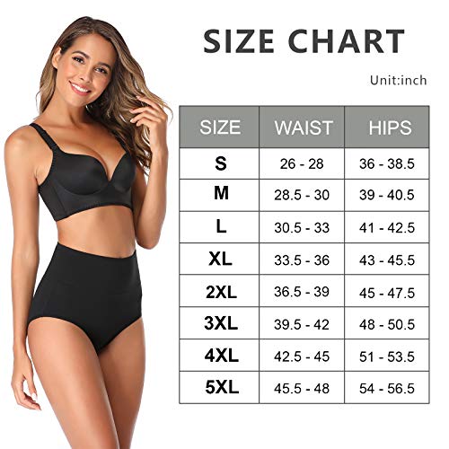 Image of Womens Underwear,Cotton Mid Waist No Muffin Top Full Coverage Brief Ladies Panties Lingerie Undergarments for Women Multipack