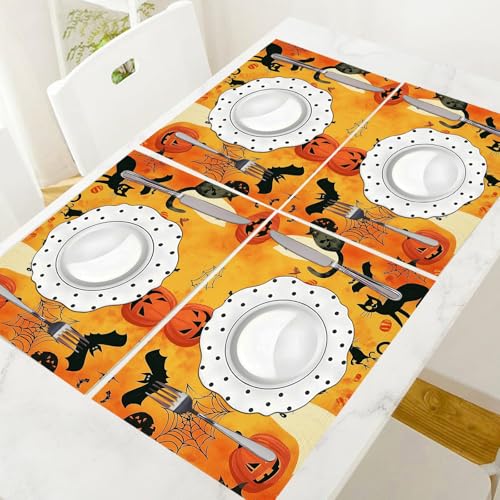 Set de table lavable Halloween pour protéger et décorer la cuisine sans tache
