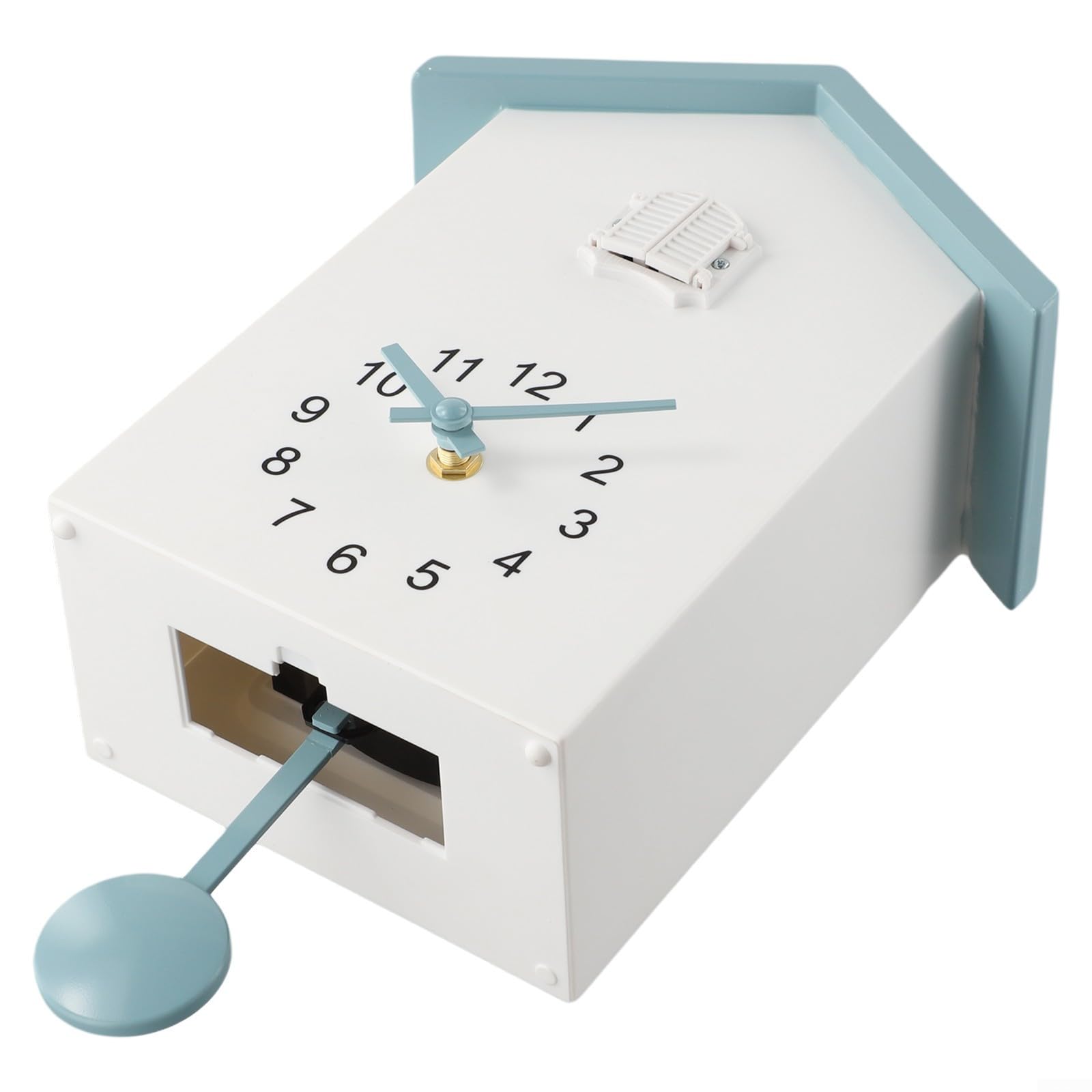 Reloj de Cuco Moderno, Reloj de Cuco Reloj de Pared, Reloj de Cuco Voces Llamando pájaro casa Pared Arte hogar Sala de Estar Oficina decoración (+ Gris)