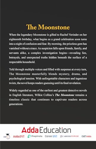Image of The Moonstone by Wilkie Collins | The Original Masterpiece of Detective Fiction | Classic Victorian Mystery & Suspense Novel
