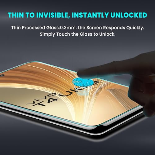 Image of FIRST MART Tempered Glass for Vivo T4 Ultra 5G With UV Installation Kit | Military-Grade Gorilla Screen Protector and Cable Guard | Edge to Edge Coverage | Crystal Clear