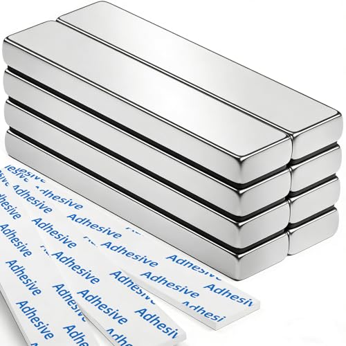 8 Stück Magnete Stark 60 x 10 x 5 mm Dicker Stabmagneten Magnete für Magnettafel Kühlschrankmagnet