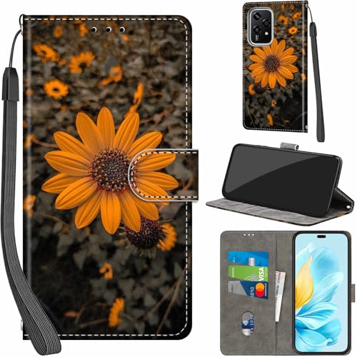 Étui portefeuille en cuir Honor 200 Lite avec béquille