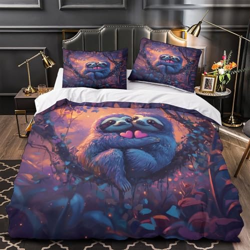 Housse de Couette Phoque Mignon 3D King 220x240 cm en Microfibre avec Fermeture - 2