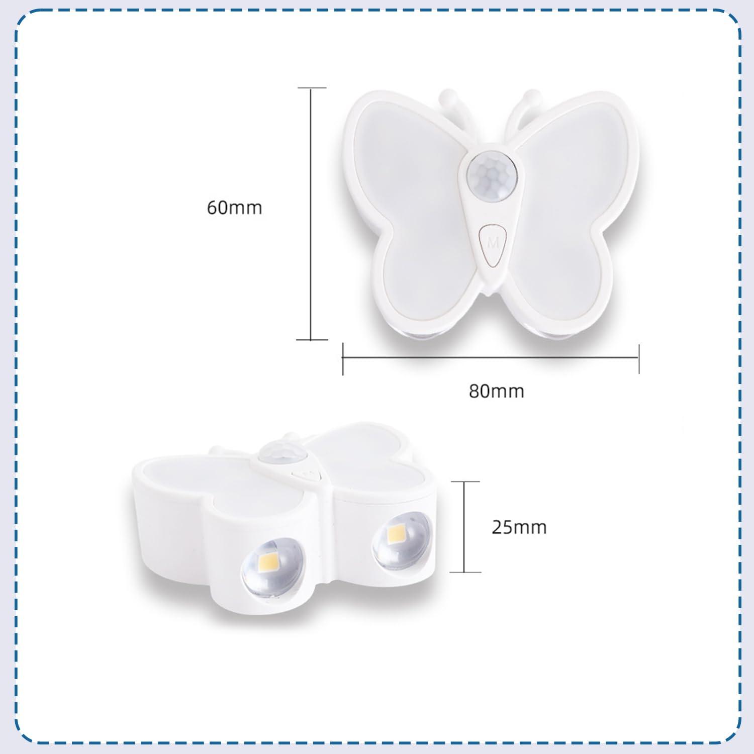 4 Pezzi Luce Bambini Notturna con Sensore di Movimento LED Dimmerabile Lampada da Notte USB Ricaricabile Lampada da Parete Lampada Notturna Portatile Senza Fili per Cameretta Corridoio Cucina Scale