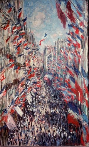 Toile Claude Monet Rue Montorgueil Peinture pour Illuminer une Chambre