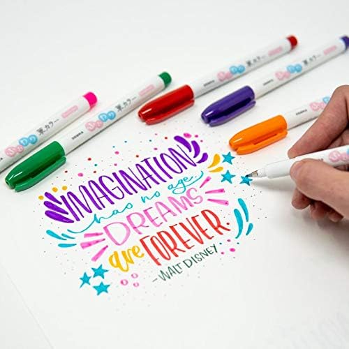 Miniatura 7 de ZEBRA PEN cepillo, punta, colores surtidos, 6 unidades ZEBRA FUNWARI PEN ST 6PKG, paquete de 6