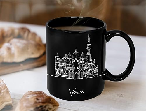 Miniatura 282 de Taza de cerámica Madrid Spain Skyline, taza blanca de recuerdo de Europa de 11 onzas, taza de café personalizada, regalo para cumpleaños, taza
