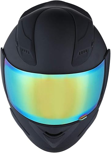 Miniatura 7 de 1Storm - Casco de cabeza completa para motocicleta, diseño de calavera mecánica HJDJ11