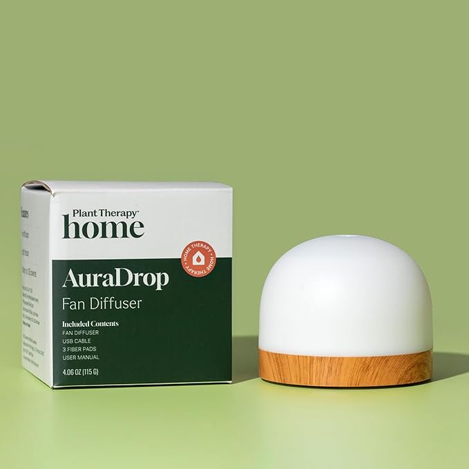 Difusor de Aromas Eléctrico Plant Therapy AuraDrop Fan Blanco miniatura 8