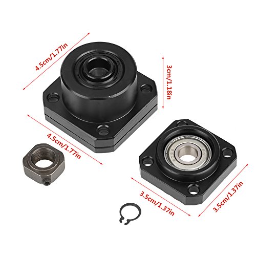 Ruspela Bal Schroef Lager 1 Set Vaste Gezweven Side End Ondersteunt Bearing Behuizing Mounts voor Ball Schroef Diameter… - Image 6