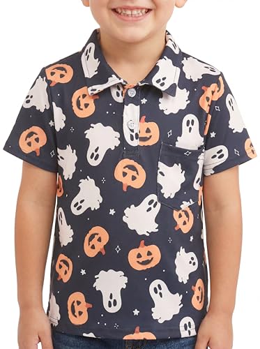 Image of Unique Baby Moisture Wicking Kids Polo Shirts for Toddler Boys Polo Shirt