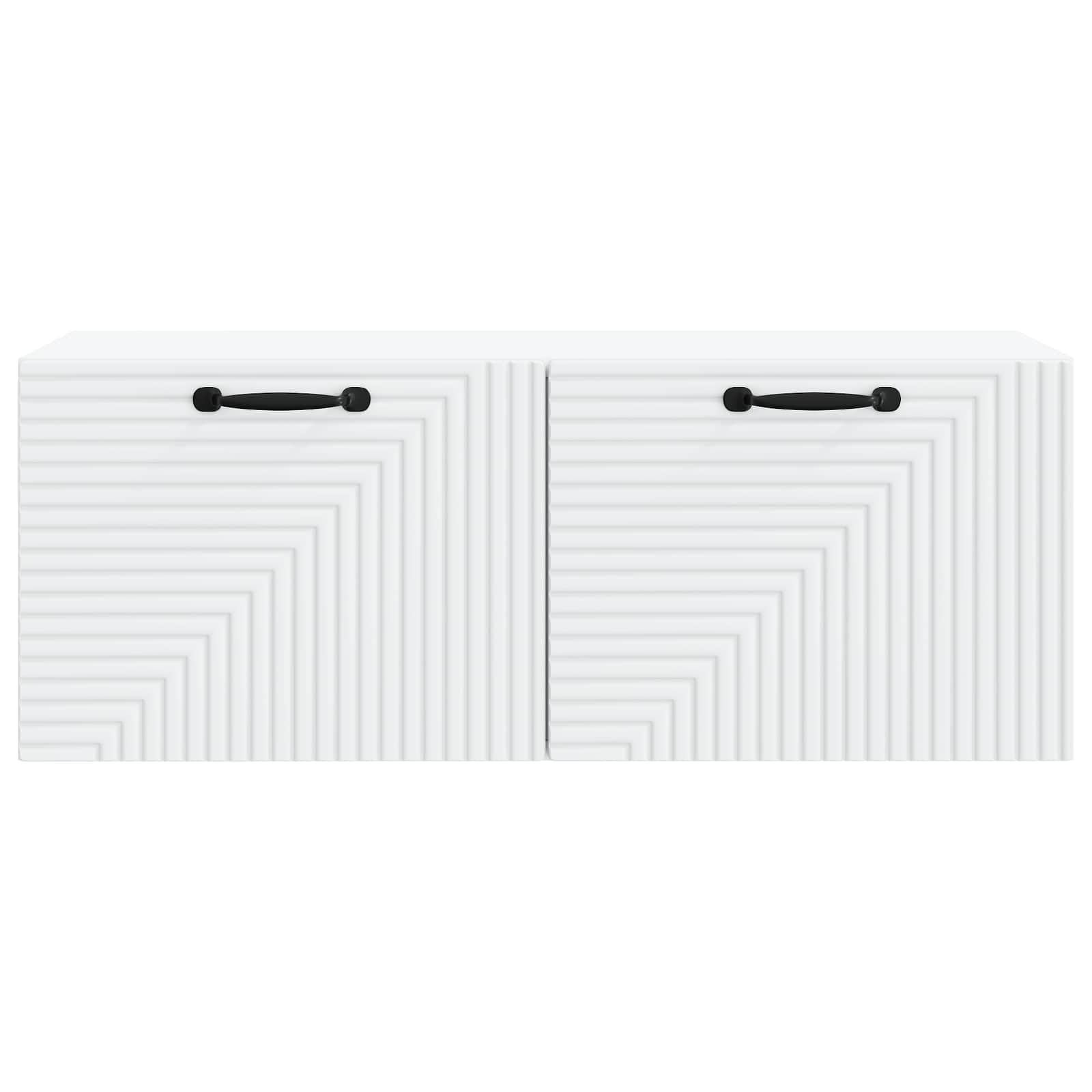 Mobile TV a parete, in legno, 78,5 x 31 x 30 cm, colore: bianco