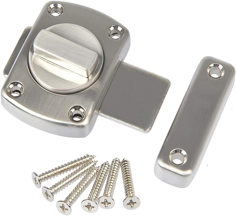 Serratura A Catenaccio Girevole In Lega Di Zinco Per Porte E Finestre - Chiavistello Di Sicurezza - Foto 4