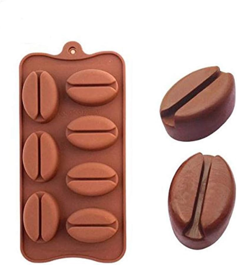 FirstTry Chocolate Mould I 3D Fondant Coffee Bean Shape Silicone Candy Mold Tray I for Handmade DIY Jelly, Cakes Dessert, Pastry, Polymer Clay, Muffin Cookies, Cupcake, Decoration Tools – 7 Cavity-image-19