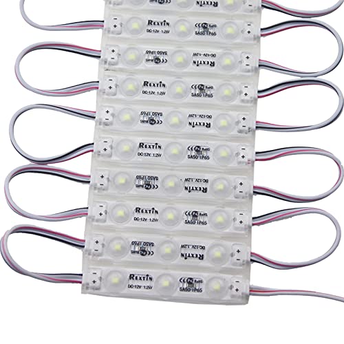 Image of Super Bright 200pcs 3 LED Module White 2835 SMD Waterproof Decorative Light for Letter Sign Advertising Signs with Tape Adhesive Backside (White)