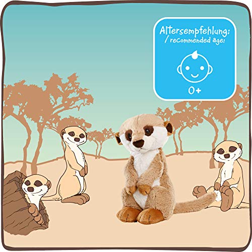 NICI Kuscheltier Erdmännchen 30 cm – Erdmännchen Plüschtier für Mädchen, Jungen & Babys – Flauschiges Stofftier Erdmännchen zum Kuscheln, Spielen und Schlafen – Gemütliches Schmusetier – 45850