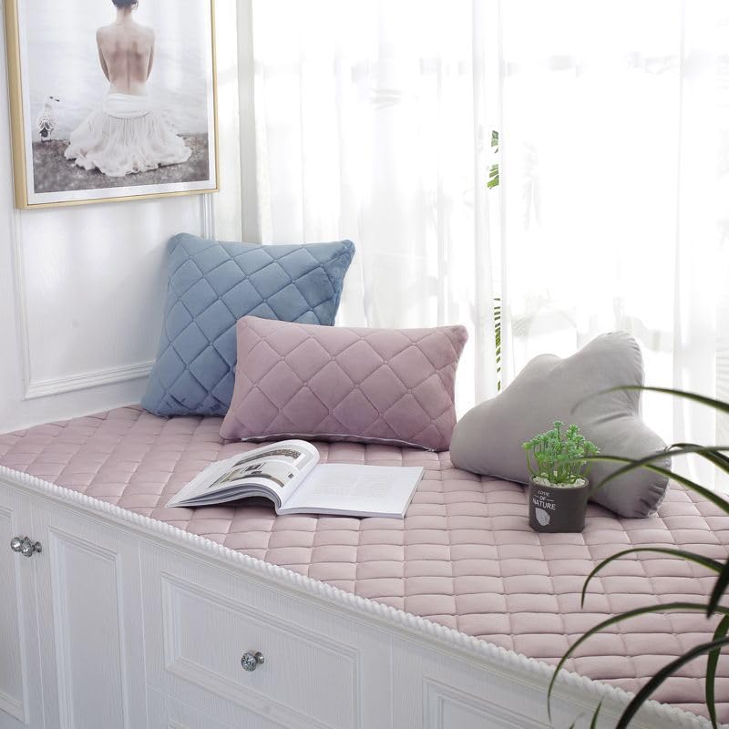 Tapis en peluche violet pour une descente de lit douillette 60x180cm