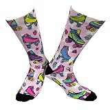 Coole Socken für Männer und Frauen, Geschenk, lustige verrückte Neuheit, Crew-Socken, Rollschuhe, Einheitsgr��e