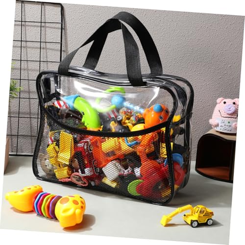 Bolsa Organizadora para Juguetes de PVC Transparente con Malla en Dormitorio Pack de 4 Unidades 7