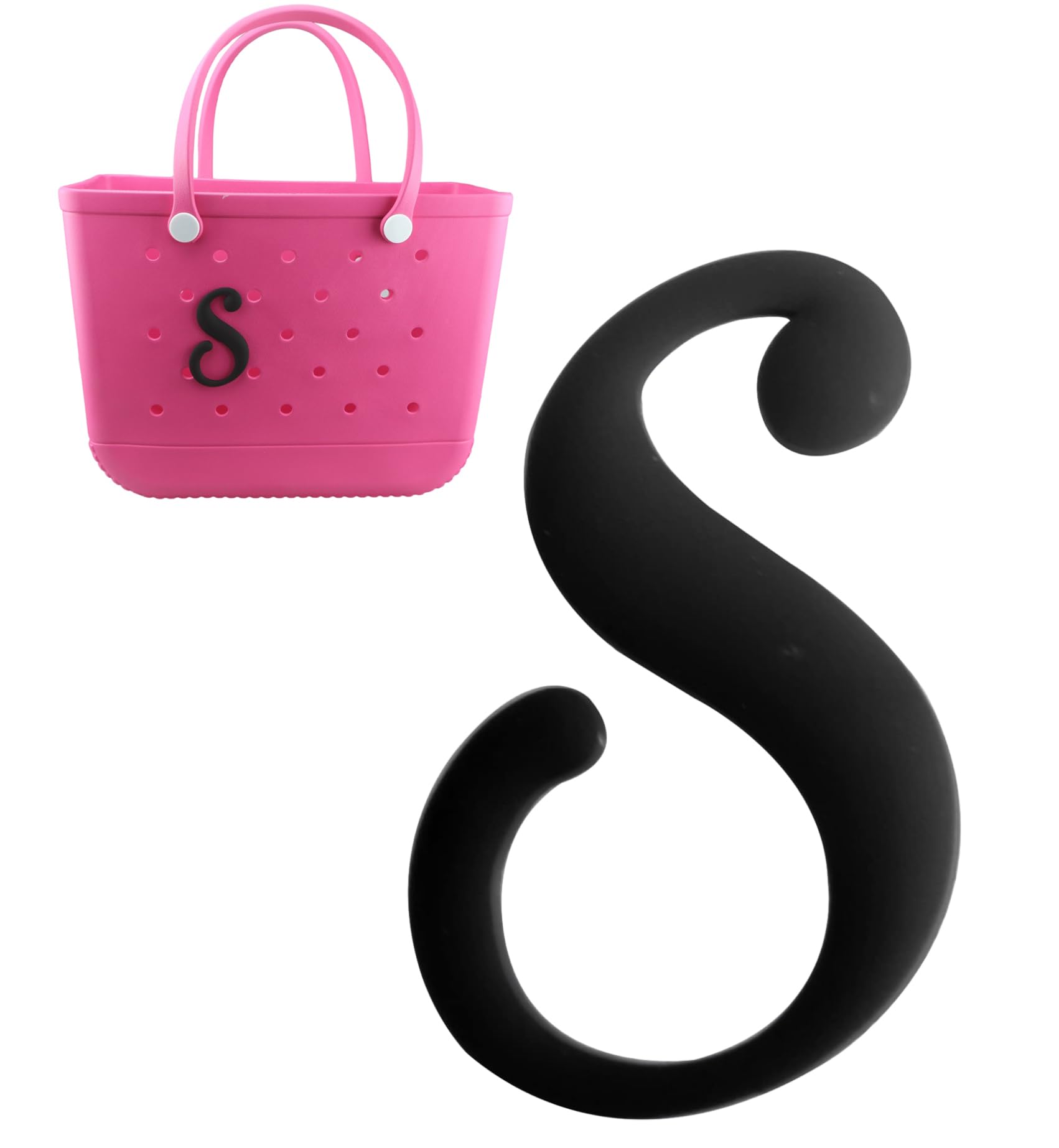 JinJing Accessories for Bogg Bag Handbag Beach Tote Personalized 3D Printed Decorative A-Z Alphabet Letters