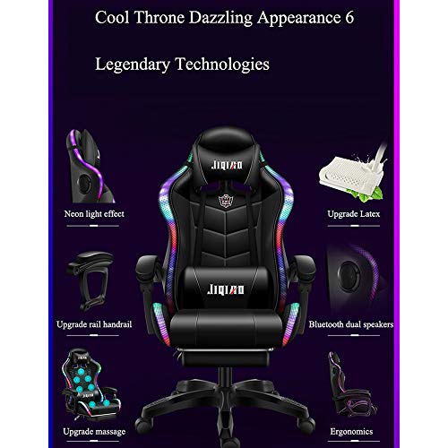 JW-YZWJ Ergonomic Gaming Chair with LED Lights - Image 4