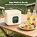 MODURE Cordless Electric Lunch Box for Adults & Kids - 14000mAh Battery Powered, Self Heating Food Warmer with Type-C Rechargeable, 27oz/800ml Portable Heated Lunch Box for Office, School, Camping