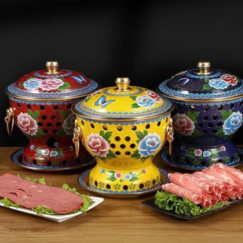 Olla pequeña de cobre para hot pot tradicional chino miniatura 3